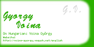 gyorgy voina business card